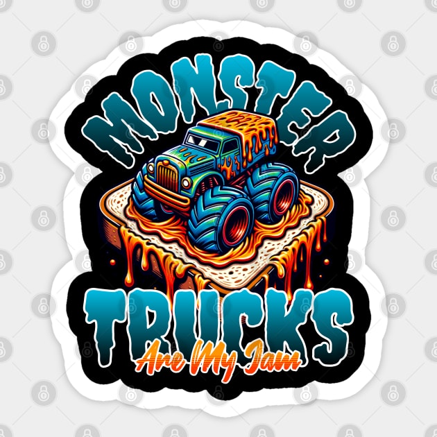 Monster Trucks are my Jam Sticker by BankaiChu